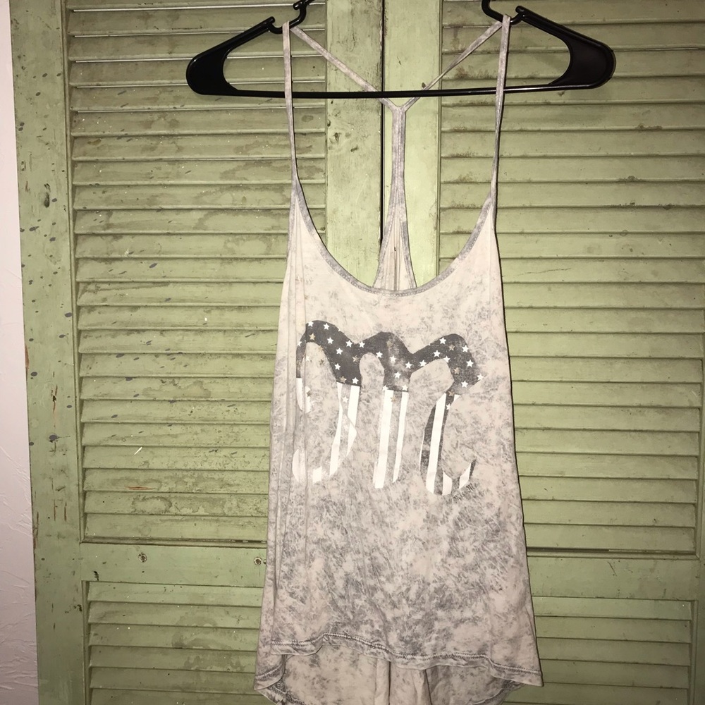 Miss Me tank! Super cute with a bralette